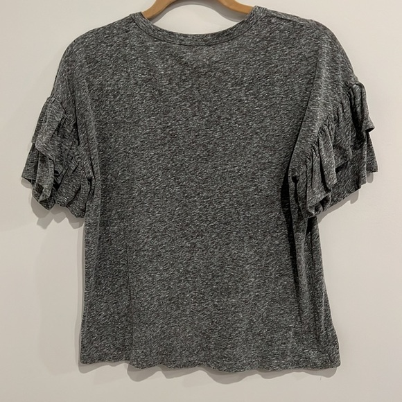 Sundry Feminist Embroidered Tiered Sleeve T-shirt/Sz 1 - Picture 5 of 5